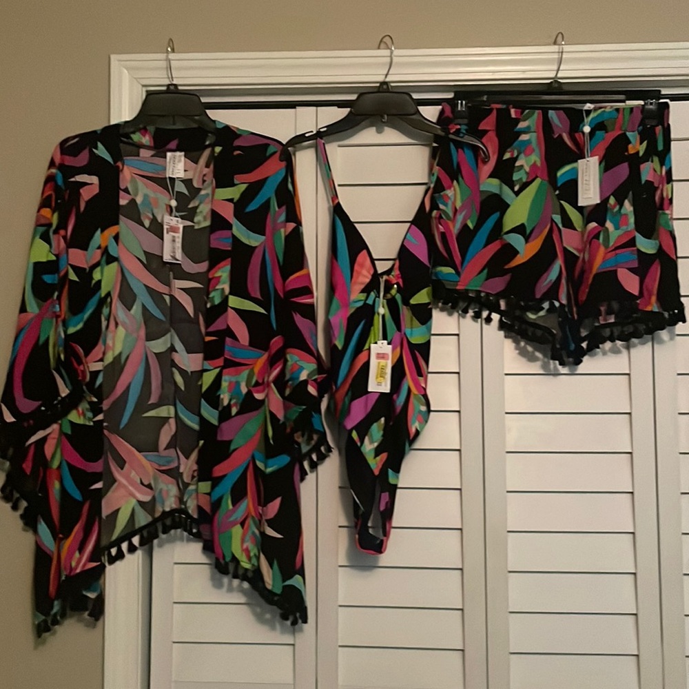 Trina Turk 3 pc Swim Wear Set